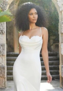Mori Lee 6976 Frankie Cowl Neck Criss Cross Back Wedding Gown 7 Mori Lee 6976 Frankie Cowl Neck Criss Cross Back Wedding Gown -Fashion wedding dress mori lee 6976 frankie cowl neck criss cross back wedding gown 04.993