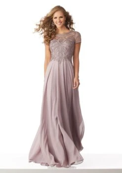 Mori Lee 71824 Short Sleeve Mother Of The Bride Dress