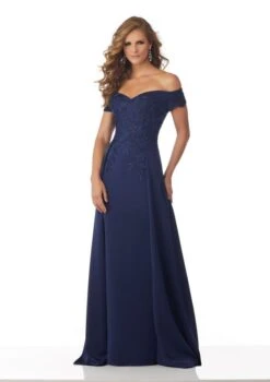 Mori Lee 71834 Off-The-Shoulder Evening Dress With Overskirt 8 Mori Lee 71834 Off-The-Shoulder Evening Dress With Overskirt -Fashion wedding dress mori lee 71834 off the shoulder evening dress with overskirt 04.424