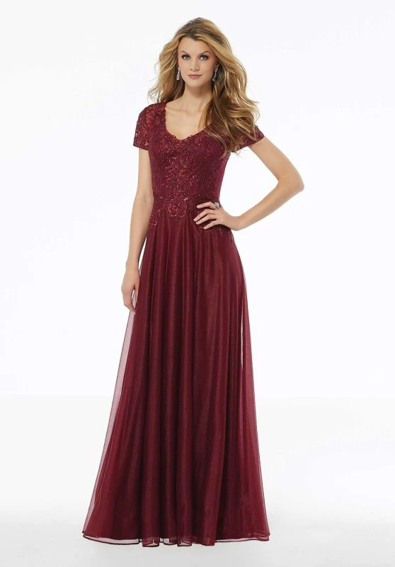 Mori Lee 72116 Short Sleeve Formal Gown 1 Mori Lee 72116 Short Sleeve Formal Gown