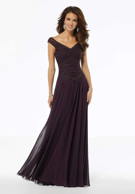 Mori Lee 72134 Portrait Neckline Dress 3 Mori Lee 72134 Portrait Neckline Dress - Image 3