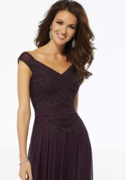Mori Lee 72134 Portrait Neckline Dress 9 Mori Lee 72134 Portrait Neckline Dress -Fashion wedding dress mori lee 72134 portrait neckline dress 04.749