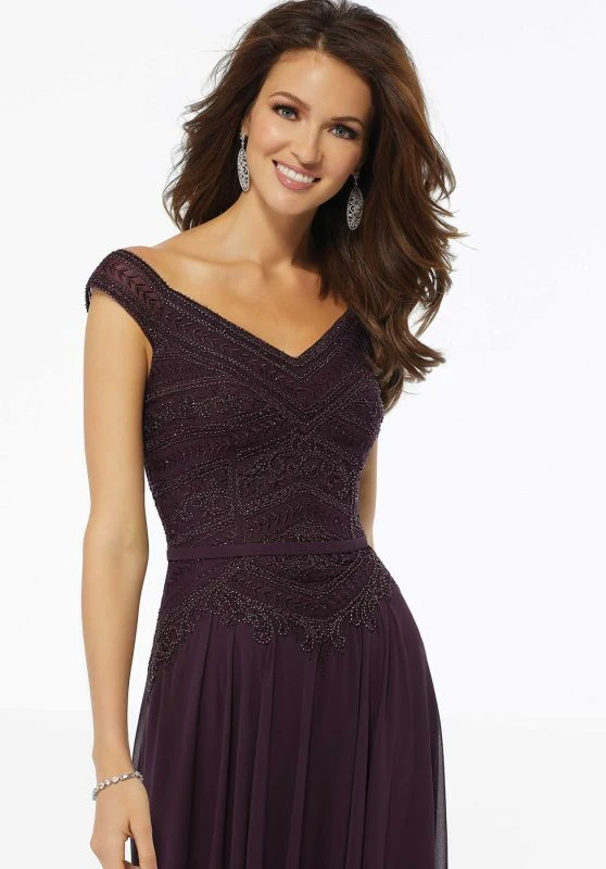 Mori Lee 72134 Portrait Neckline Dress 4 Mori Lee 72134 Portrait Neckline Dress - Image 4