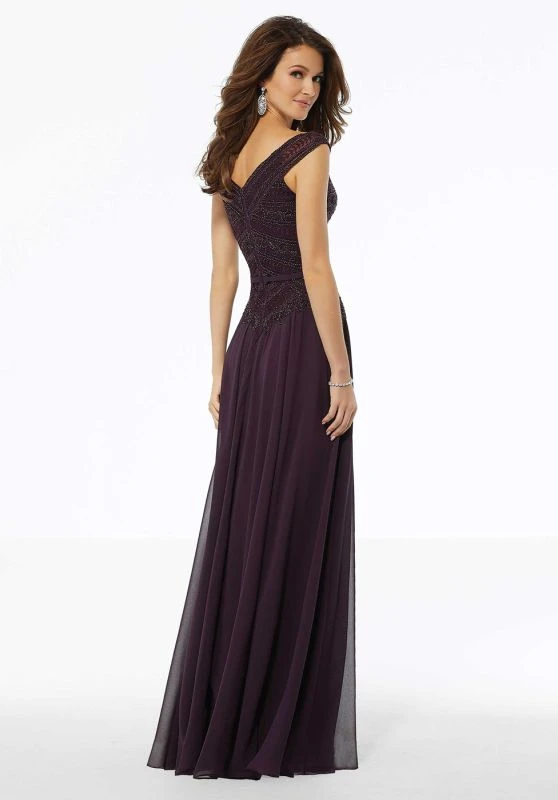 Mori Lee 72134 Portrait Neckline Dress 5 Mori Lee 72134 Portrait Neckline Dress - Image 5