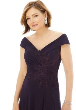 Mori Lee 72229 Ruched Bodice Mother Of The Bride Gown -Fashion wedding dress mori lee 72229 ruched bodice mother of the bride gown 02.804