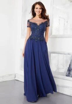 Mori Lee 72309 Lace Bodice Dress