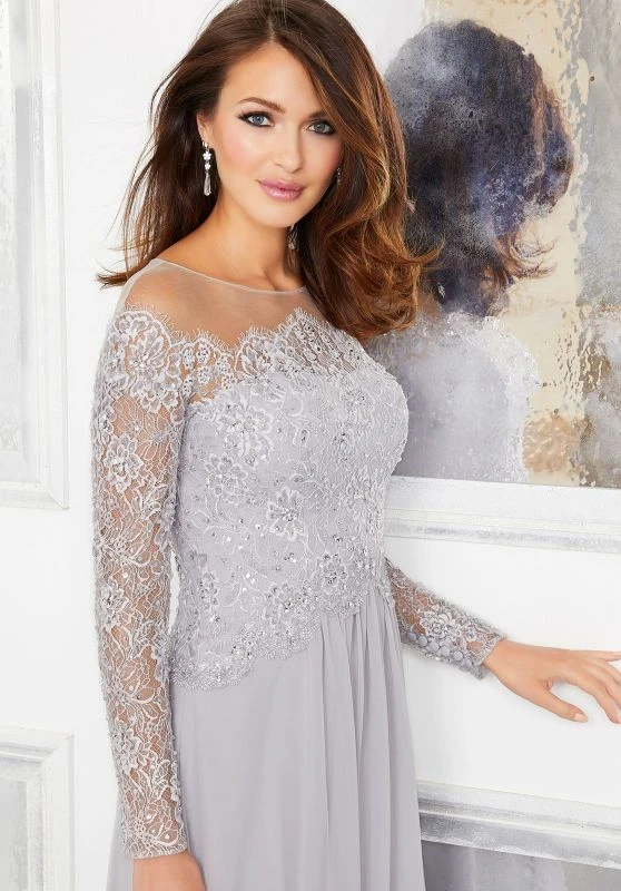 Mori Lee 72310 Beaded Lace Top Dress 2 Mori Lee 72310 Beaded Lace Top Dress - Image 2