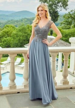 Mori Lee 72521 Embellished Bodice Cap Sleeve Dress