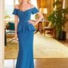 Mori Lee 72530 Off The Shoulder Peplum Dress