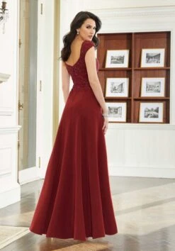 Mori Lee 72608 Square Neck Front Slit Dress 8 Mori Lee 72608 Square Neck Front Slit Dress -Fashion wedding dress mori lee 72608 square neck front slit dress 03.996