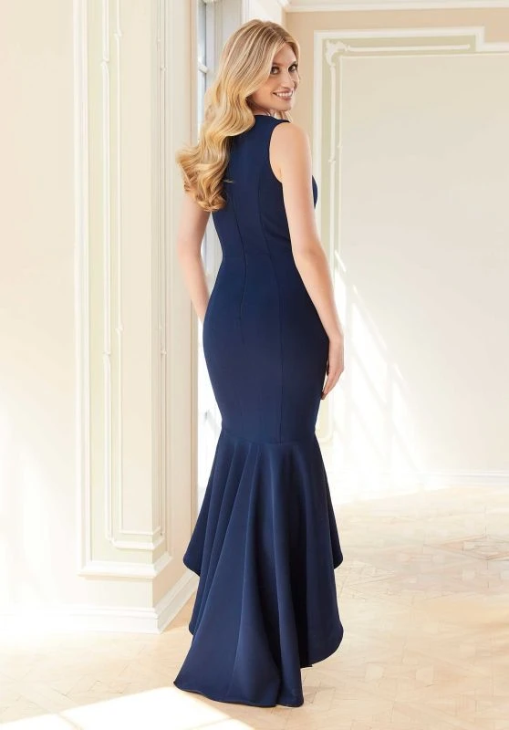 Mori Lee 72703 Floral Beadwork High Low Dress 3 Mori Lee 72703 Floral Beadwork High Low Dress - Image 3