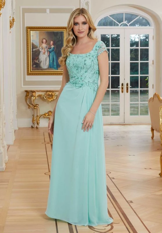 Mori Lee 72704 Square Neckline Floral Bodice Dress 6 Mori Lee 72704 Square Neckline Floral Bodice Dress - Image 6