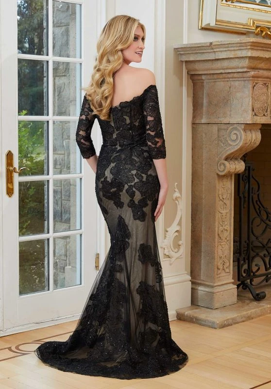 Mori Lee 72726 Floral Embroidery Off The Shoulder Dress 3 Mori Lee 72726 Floral Embroidery Off The Shoulder Dress - Image 3