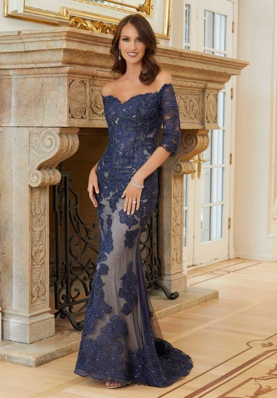 Mori Lee 72726 Floral Embroidery Off The Shoulder Dress 4 Mori Lee 72726 Floral Embroidery Off The Shoulder Dress - Image 4