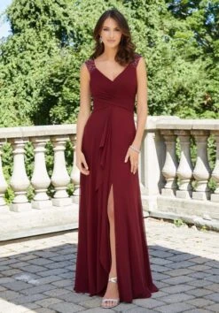 Mori Lee 72727 Pleated Bodice Front Slit Dress 10 Mori Lee 72727 Pleated Bodice Front Slit Dress -Fashion wedding dress mori lee 72727 pleated bodice front slit dress 04.1062