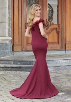 Mori Lee 72732 Floral Neckline Off The Shoulder Dress -Fashion wedding dress mori lee 72732 floral neckline off the shoulder dress 03.1062