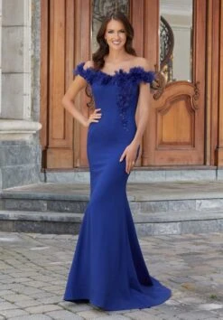 Mori Lee 72732 Floral Neckline Off The Shoulder Dress -Fashion wedding dress mori lee 72732 floral neckline off the shoulder dress 04.1062