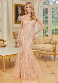 Mori Lee 72733 Floral Neckline Beaded Embroidery Dress -Fashion wedding dress mori lee 72733 floral neckline beaded embroidery dress 04.1062