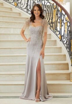 Mori Lee 72735 Sheer Jacket Embellished Dress
