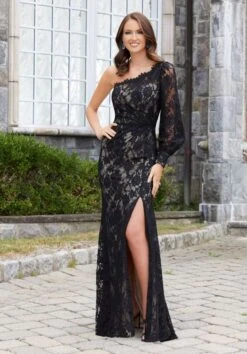 Mori Lee 72738 One Sleeve Lace Dress 8 Mori Lee 72738 One Sleeve Lace Dress -Fashion wedding dress mori lee 72738 one sleeve lace dress 04.1062