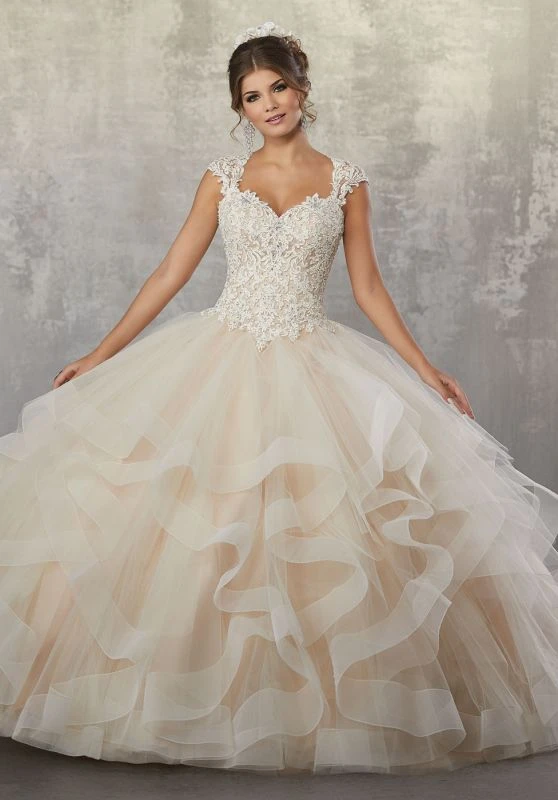 Mori Lee 89177 Queen Anne Neckline Quinceanera Gown 2 Mori Lee 89177 Queen Anne Neckline Quinceanera Gown - Image 2