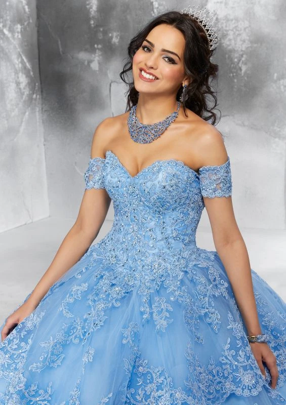 Mori Lee 89190 Tiered Skirt Quinceanera Gown 6 Mori Lee 89190 Tiered Skirt Quinceanera Gown - Image 6