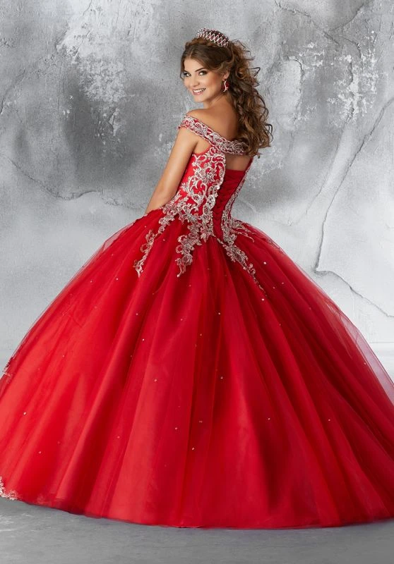 Mori Lee 89191 Off-The-Shoulder Quince Dress 3 Mori Lee 89191 Off-The-Shoulder Quince Dress - Image 3