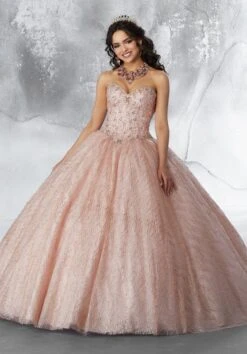 Mori Lee 89199 Strapless Sweetheart Quince Gown
