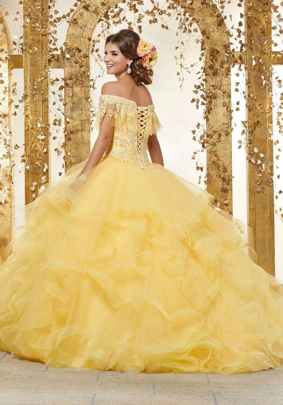 Mori Lee 89237 Flounced Neck Sweet 16 Dress 7 Mori Lee 89237 Flounced Neck Sweet 16 Dress - Image 7