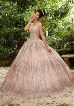 Mori Lee 89243 Cap Sleeve Quinceanera Dress