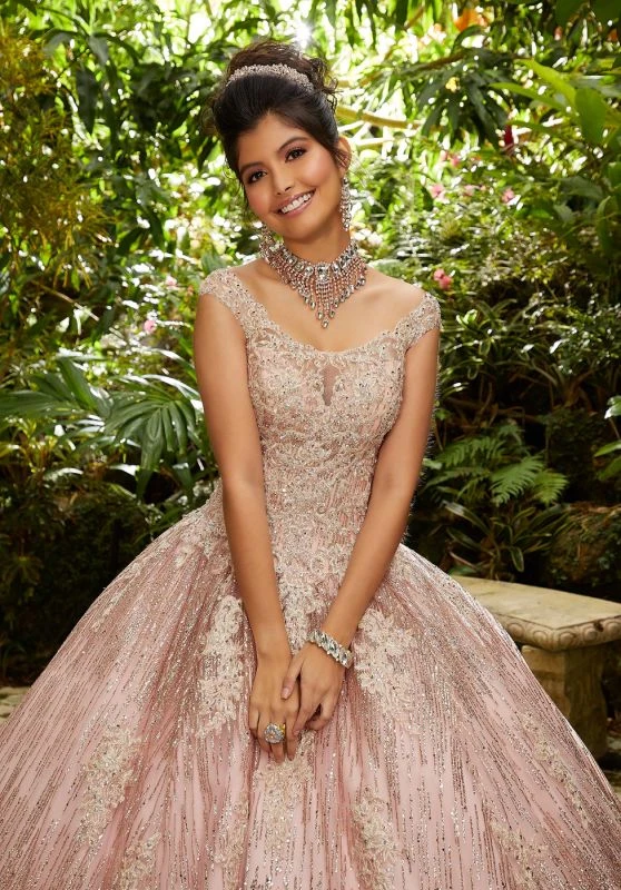 Mori Lee 89243 Cap Sleeve Quinceanera Dress 2 Mori Lee 89243 Cap Sleeve Quinceanera Dress - Image 2