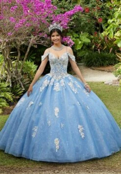 Mori Lee 89281 Cold Shoulder Quinceanera Dress