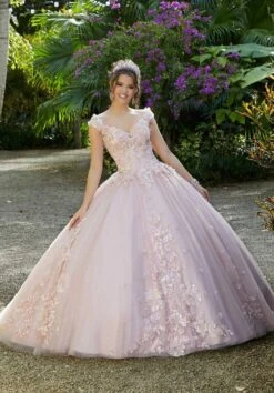 Mori Lee 89282 Cutout Back Quinceanera Dress