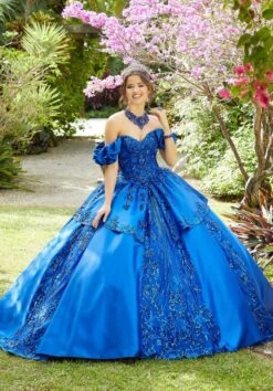 Mori Lee 89285 Peplum Skirt Quinceanera Dress