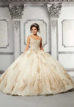 Mori Lee 89311 Scoop Neckline With Back Bow Quinceanera Dress