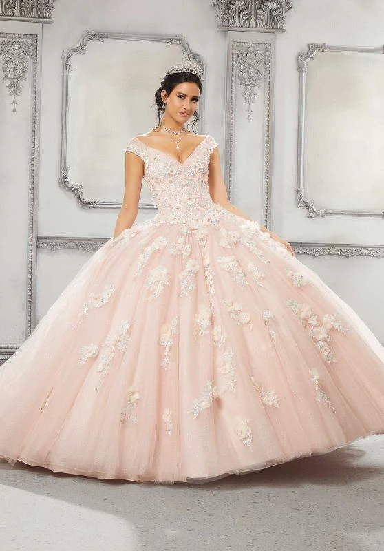 Mori Lee 89316 3D Floral Off The Shoulder Quinceanera Gown 3 Mori Lee 89316 3D Floral Off The Shoulder Quinceanera Gown - Image 3