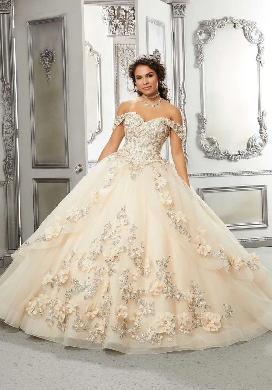 Mori Lee 89318 Pannier Skirt Floral Quinceanera Gown 4 Mori Lee 89318 Pannier Skirt Floral Quinceanera Gown - Image 4