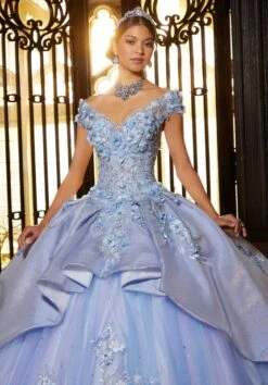 Mori Lee 89331 Floral Bodice Layered Skirt Quinceanera Dress -Fashion wedding dress mori lee 89331 floral bodice layered skirt quinceanera dress 06.936