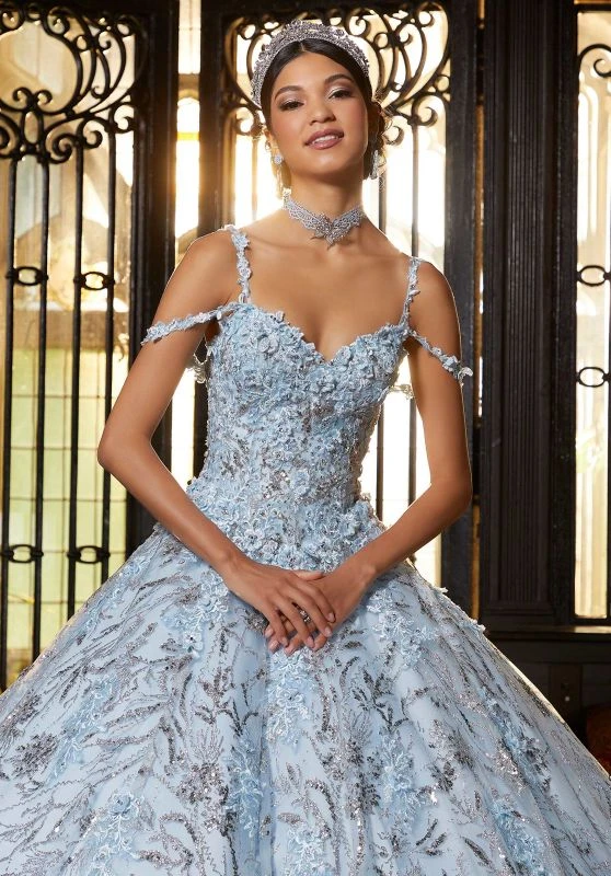 Mori Lee 89332 Multi Strap Sweetheart Neck Quinceanera Dress 5 Mori Lee 89332 Multi Strap Sweetheart Neck Quinceanera Dress - Image 5