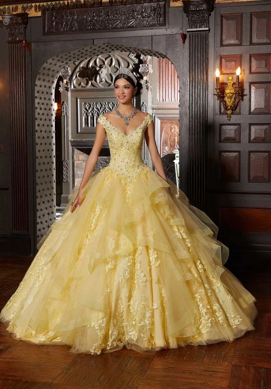 Mori Lee 89336 Flounce Skirt Bow Back Quinceanera Gown 1 Mori Lee 89336 Flounce Skirt Bow Back Quinceanera Gown
