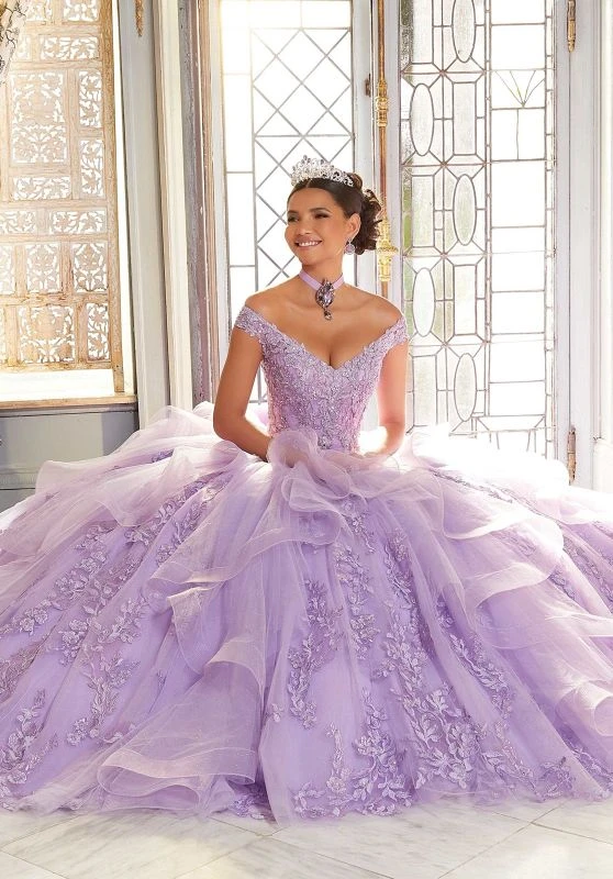 Mori Lee 89336 Flounce Skirt Bow Back Quinceanera Gown 6 Mori Lee 89336 Flounce Skirt Bow Back Quinceanera Gown - Image 6