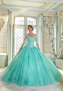 Mori Lee 89339 Long Sleeve Basque Waist Quinceanera Gown 10 Mori Lee 89339 Long Sleeve Basque Waist Quinceanera Gown -Fashion wedding dress mori lee 89339 long sleeve basque waist quinceanera gown 04.936