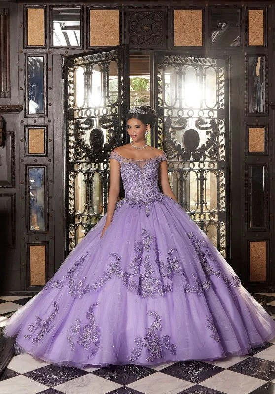 Mori Lee 89340 Cutout Back Layered Skirt Quinceanera Gown 4 Mori Lee 89340 Cutout Back Layered Skirt Quinceanera Gown - Image 4