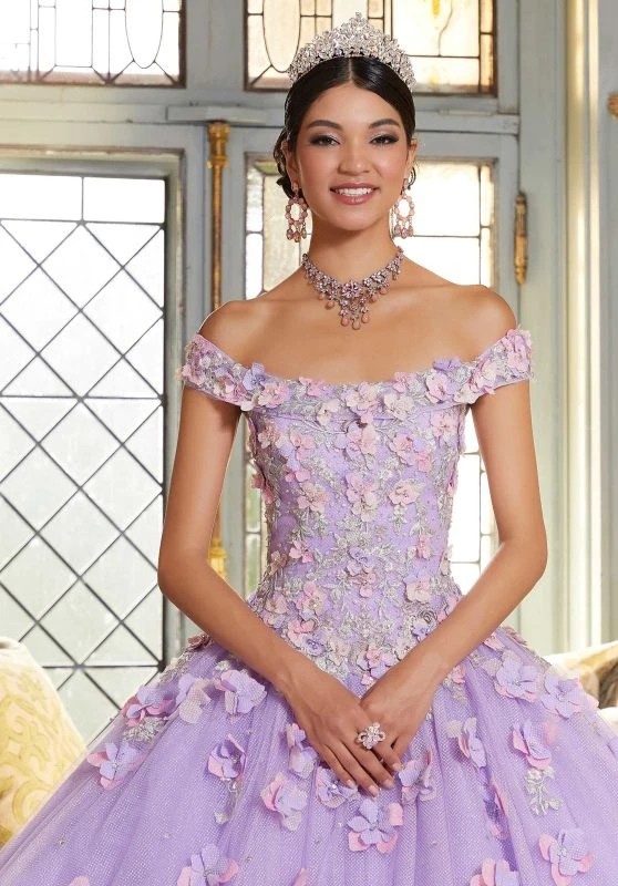 Mori Lee 89341 Floral Appliques Off The Shoulder Quince Dress 5 Mori Lee 89341 Floral Appliques Off The Shoulder Quince Dress - Image 5