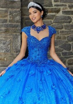 New Release -Fashion wedding dress mori lee 89343 detachable capelet floral quince dress 02.936