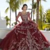 Mori Lee 89352 Detachable Sleeves Flounce Skirt Quinceanera Dress