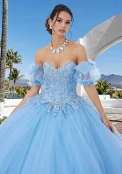 Mori Lee 89354 Embroidered Bodice Detachable Sleeves Quinceanera Dress -Fashion wedding dress mori lee 89354 embroidered bodice detachable sleeves quinceanera dress 05.994