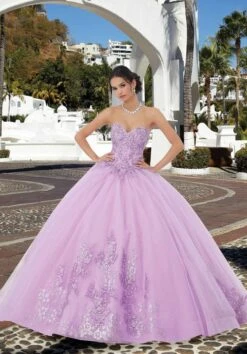 Mori Lee 89354 Embroidered Bodice Detachable Sleeves Quinceanera Dress -Fashion wedding dress mori lee 89354 embroidered bodice detachable sleeves quinceanera dress 06.994