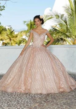 Mori Lee 89357 Detachable Cape Off The Shoulder Quinceanera Gown -Fashion wedding dress mori lee 89357 detachable cape off the shoulder quinceanera gown 04.994