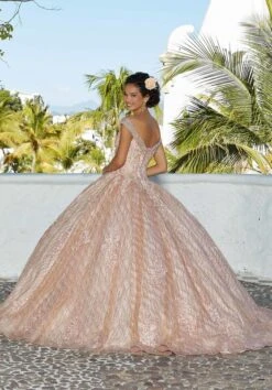 Mori Lee 89357 Detachable Cape Off The Shoulder Quinceanera Gown -Fashion wedding dress mori lee 89357 detachable cape off the shoulder quinceanera gown 06.994